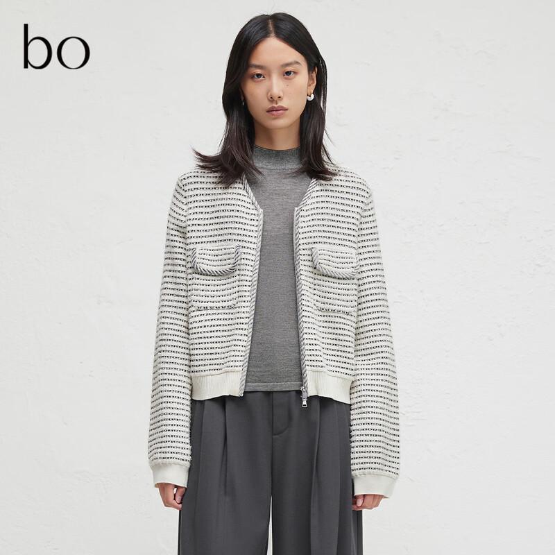Bo Long-Sleeve Zipper Knit Cardigan