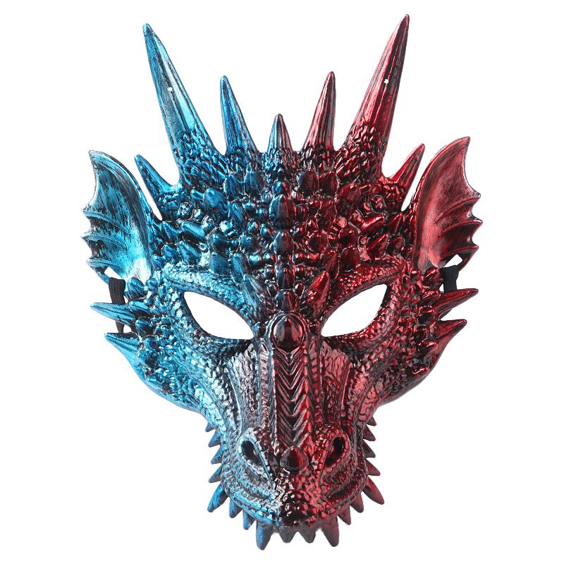 Halloween Außenhandel Horror Drachenmaske Tanz Wird Auf Der Video Performance Karnevalsparty 3D Stereoskopische Maske