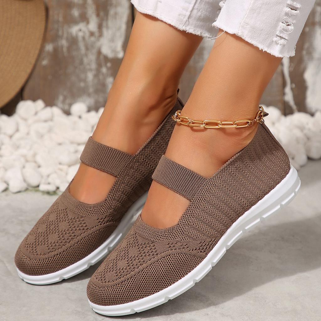 Fashion Casual Lightweight Single Shoes for Women Spring Autumn New Breathable Mesh Elderly Mother Shoe’s Soft-soled Shoe