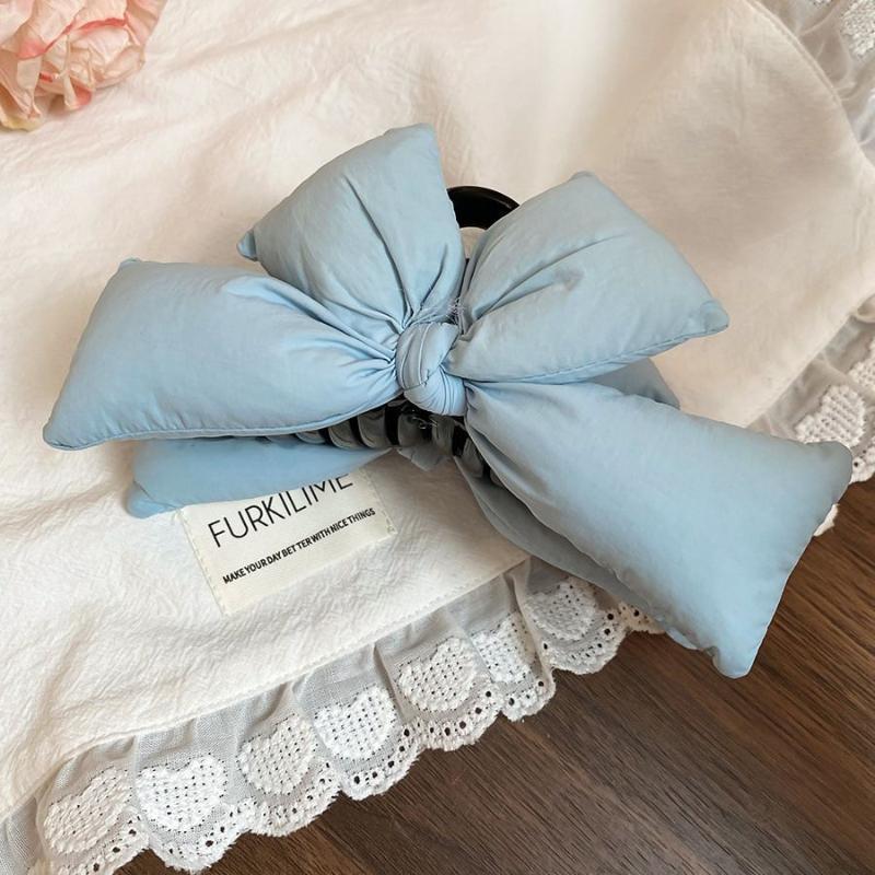 Three-Dimensional Bow Princess Head Women Hairpin Advanced Sense Back Head Hair Disc Grab Clip Shark Clip Hair
