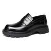 Autumn New Casual Leather Shoes Men's Leather One-pedal Loafers First Layer Cowhide Business Dress Commuter Leather Shoes Tide
