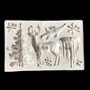 Christmas Moose Head Silicone Cake Mold Baby Party Fondant Cake Decorating Tools