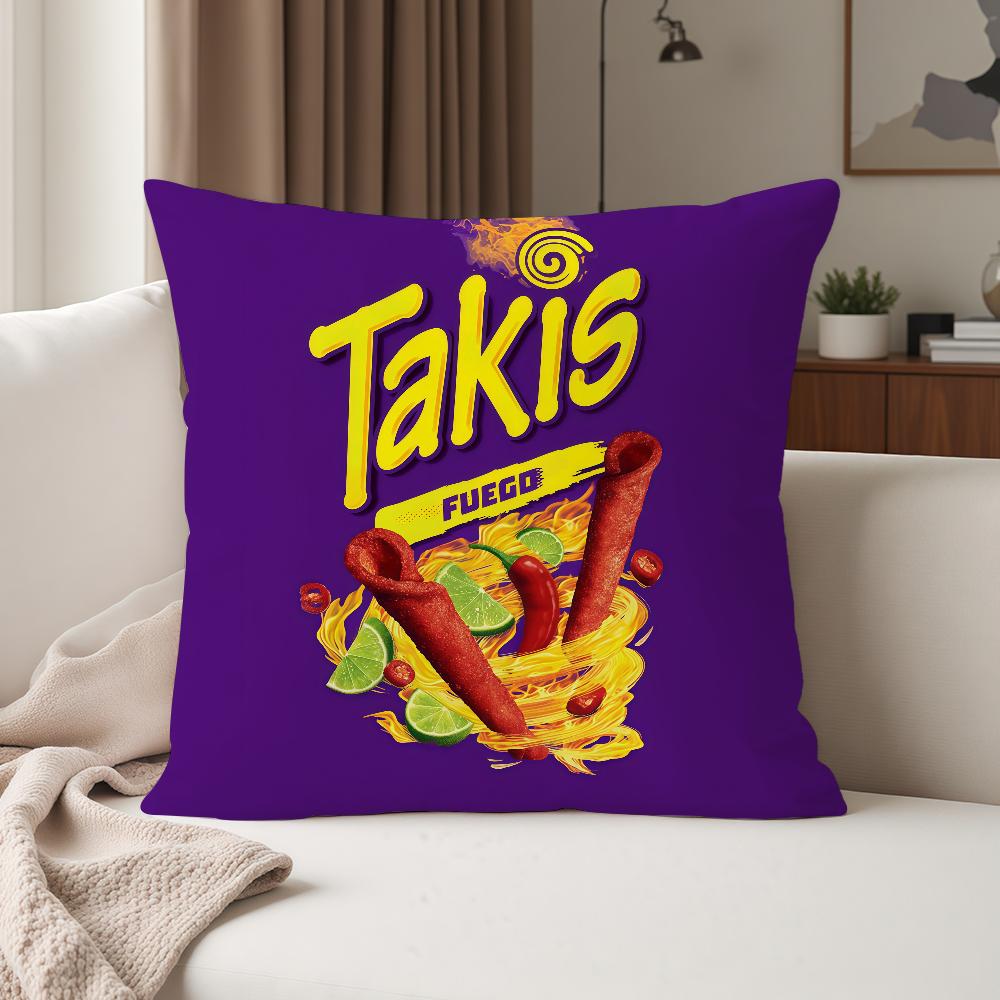 Chili Pattern TTakis Chips Pillow Case Suitable For Bedrooms Living Rooms Cars Home Decoration
