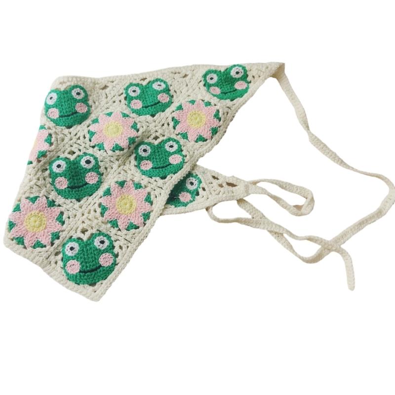 

Легкие вязаные крючком цветочные косынки для девочек, фотосессия, шарф для волос, вязаная повязка на голову для женщин, для путешествий, солнцезащитный тюрбан 1