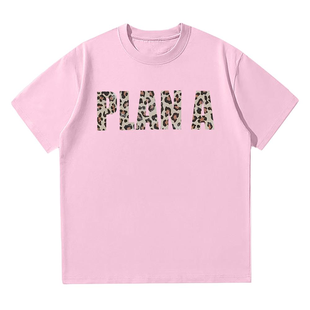 Lil Tecca Plan A Tee Men's Clothing Hip Hop Gothic Harajuku Tshirt Cotton Oversized Streetwear Tees Unisex Leopard Print T-shirt