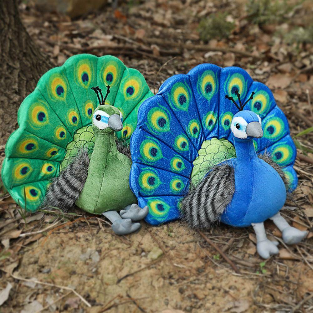 PP Cotton Simulation Peacock Plush Toys 30cm Baby Peacock Plush Toys  Easter Gifts
