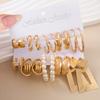 20Pcs Exquisite Simple C-shaped Twisted Hoop Earrings Set Punk Geometric Earrings Charming Women's Wedding Party Dating Zircon