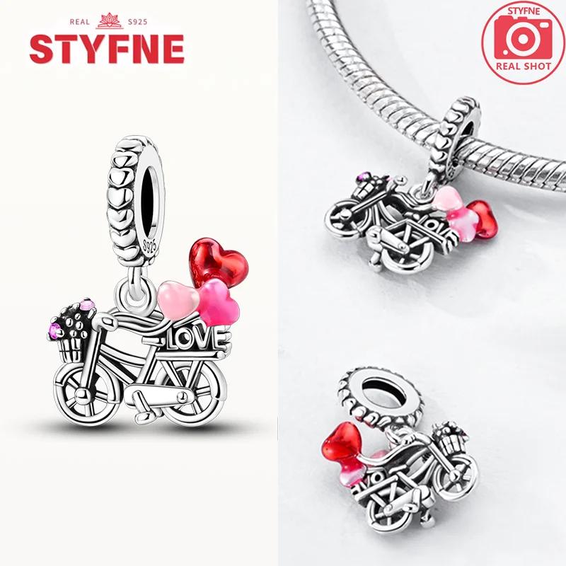Exquisite Original Couple Love Boy&Girl Dangle Charms Heart Beads Copper Bracelet For Women Diy Jewelry Gift Charms Beads