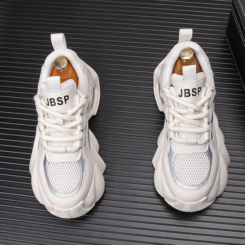 

Fashion new fashion shoes Breathable little white shoes Korean version of fashion thick soled casual sports shoes Zapatos Hombre a44 44