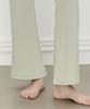 Debiweeo Semi Bootcut Elastic Waist Pants Devi-B0070-Matcha Green