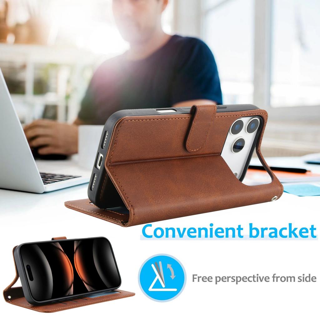 2 in1 Detachable Cards Solt Wallet Leather Flip Case For iPhone 17 Pro Max 16 Plus 15 Plus 14 13 12 11 kickstand Magnetic Cover
