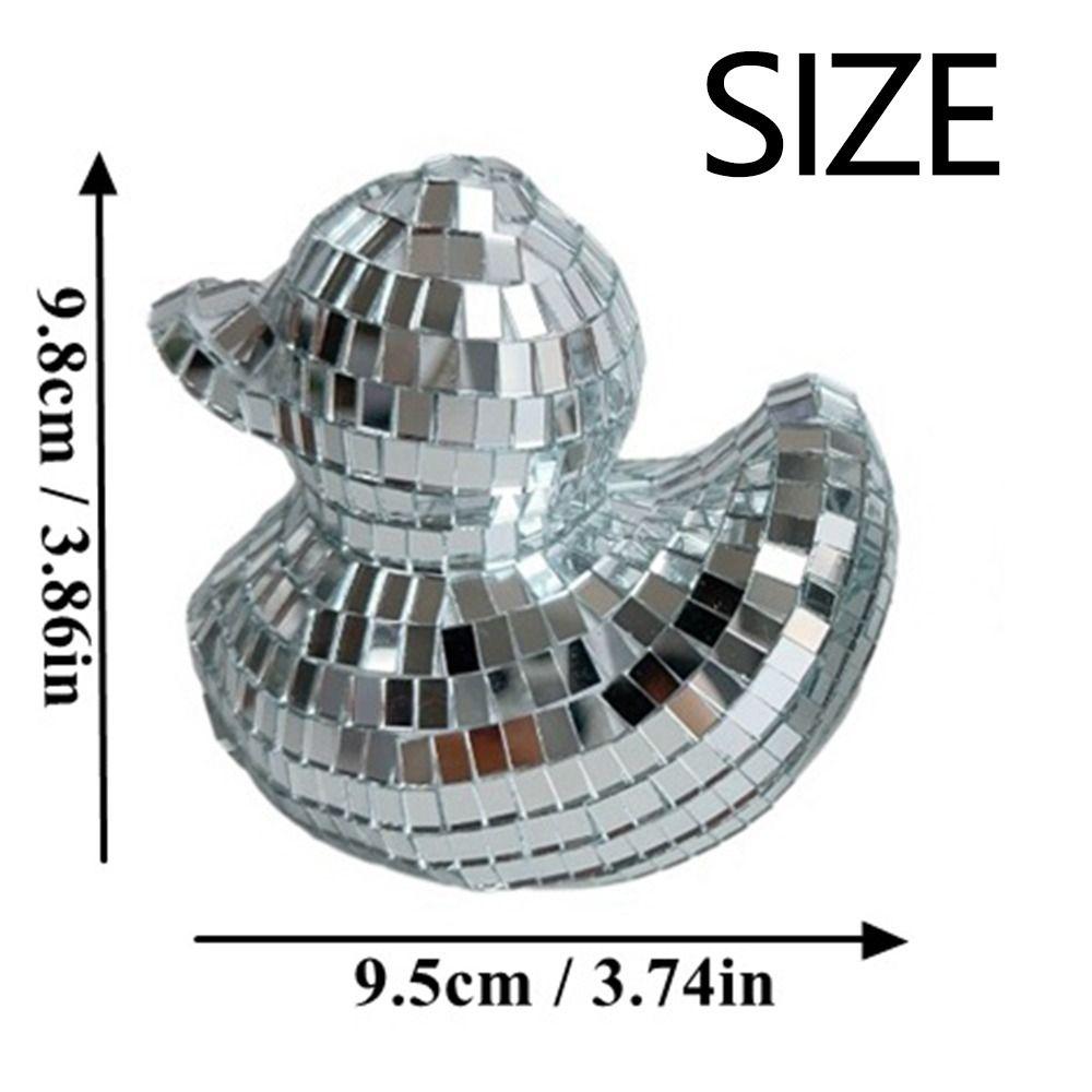 Duck Shape Disco Ball Decor Creative Glass Mirror Mirror Disco Balls  for 70s Party