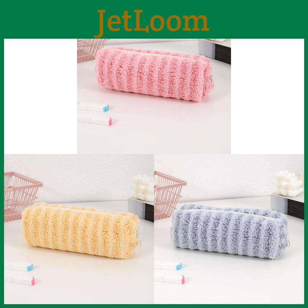 Korean Style Fluffy Pencil Bag With Multiple Colors For Middle School Use