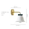 Nordic Ins Cream Glass Bowknot Bell Wall Lamp Bedside Bedroom E27 LED Wall Mounted Kitchen Island Kids/Princess Room Store Cafe