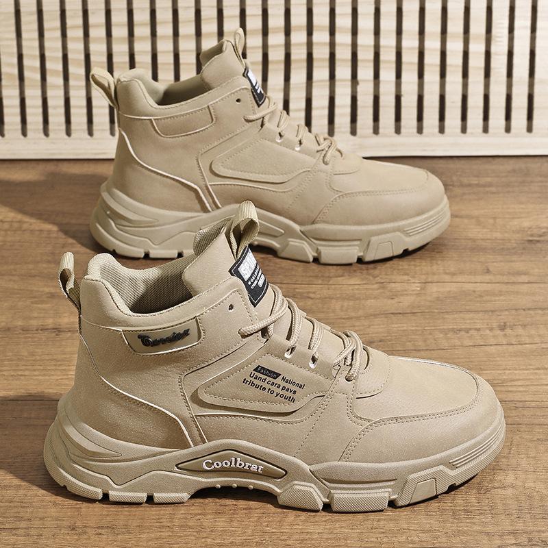 

Высокие мужские ботинки 2024 года, осень, новый тренд, спортивная обувь, износостойкая, защита труда, альпинизм, повседневная, инструменты, ветрозащитные ботинки Martin 40 хаки