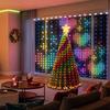 400 LED Smart Curtain Lights 9.9 X 9.9ft  LED String Light with APP Remote RGB DIY Pattern Music Sync for Bedroom Backdrop Decor