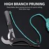 Tesoura de Podar Retrátil de Alta Altitude Cortador de Galhos Tesoura para Árvore Frutífera Serra de Poda Ferramenta Aparador de Jardim Com Corda Apanhador de Frutas