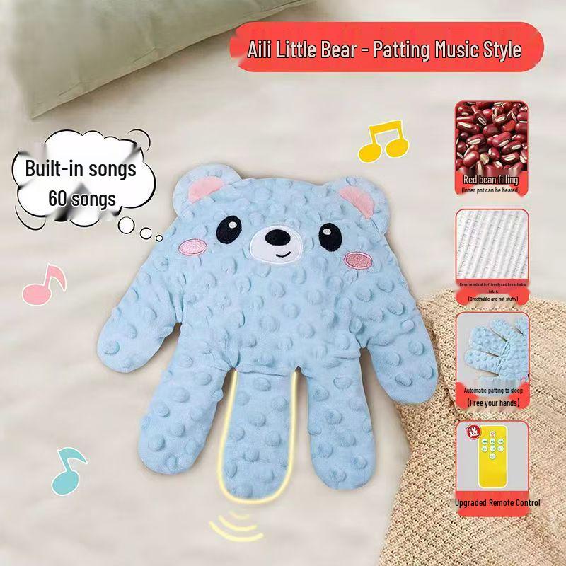 עזר שינה לתינוק: בובה אוטומטית מרגיעה עם טפיחות להקלה על קוליק, רפלוקס וגזים