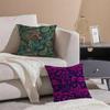 Painted Design P-Paisleys Cushion Cover Throw Pillow Cover Hidden Button Durable Polyester Chair Cushion