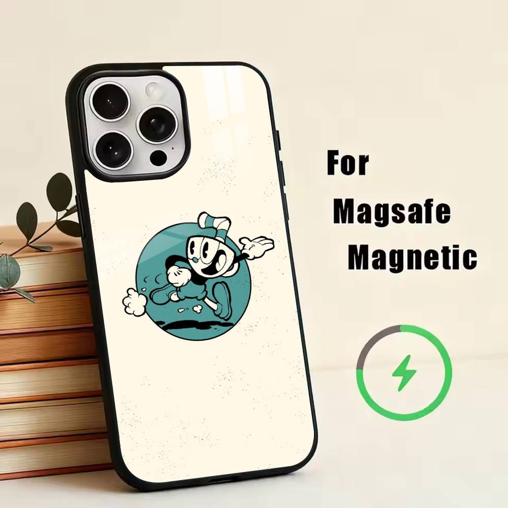 Game Cuphead   Phone Case For iPhone17,16,15,14,13,12,11 Plus,Pro Magnetic For Magsafe Wireless Charging