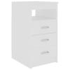 VidaXL Armoire à tiroirs Blanc 40x50x76 cm Bois d'ingénierie 801805