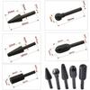 5Pcs Drill Bit Set Rotary Burr Set Wood Rasp File Drill Bits Rotary Rasp Set for Woodworking Rotary File Grinding Head
