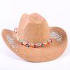 Popolare cappello western da cowboy in camoscio classico europeo e americano da uomo e donna con tesa larga ricamato cappello da sole da esterno