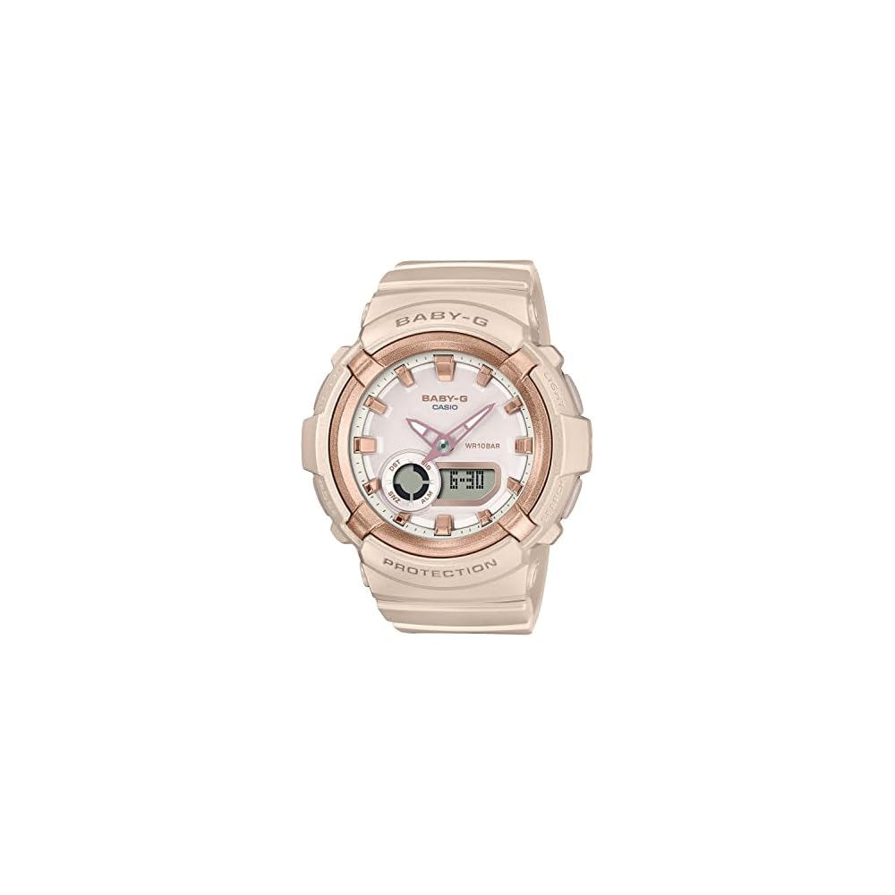 Женские часы Baby-G Casio BGA-280BA-4AJF Розово-бежевые (Официальный японский продукт)