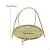 Bamboo Woven Basket ,Kitchen Counter Organizing ,Portable, Fruit Food Vegetable Storage for