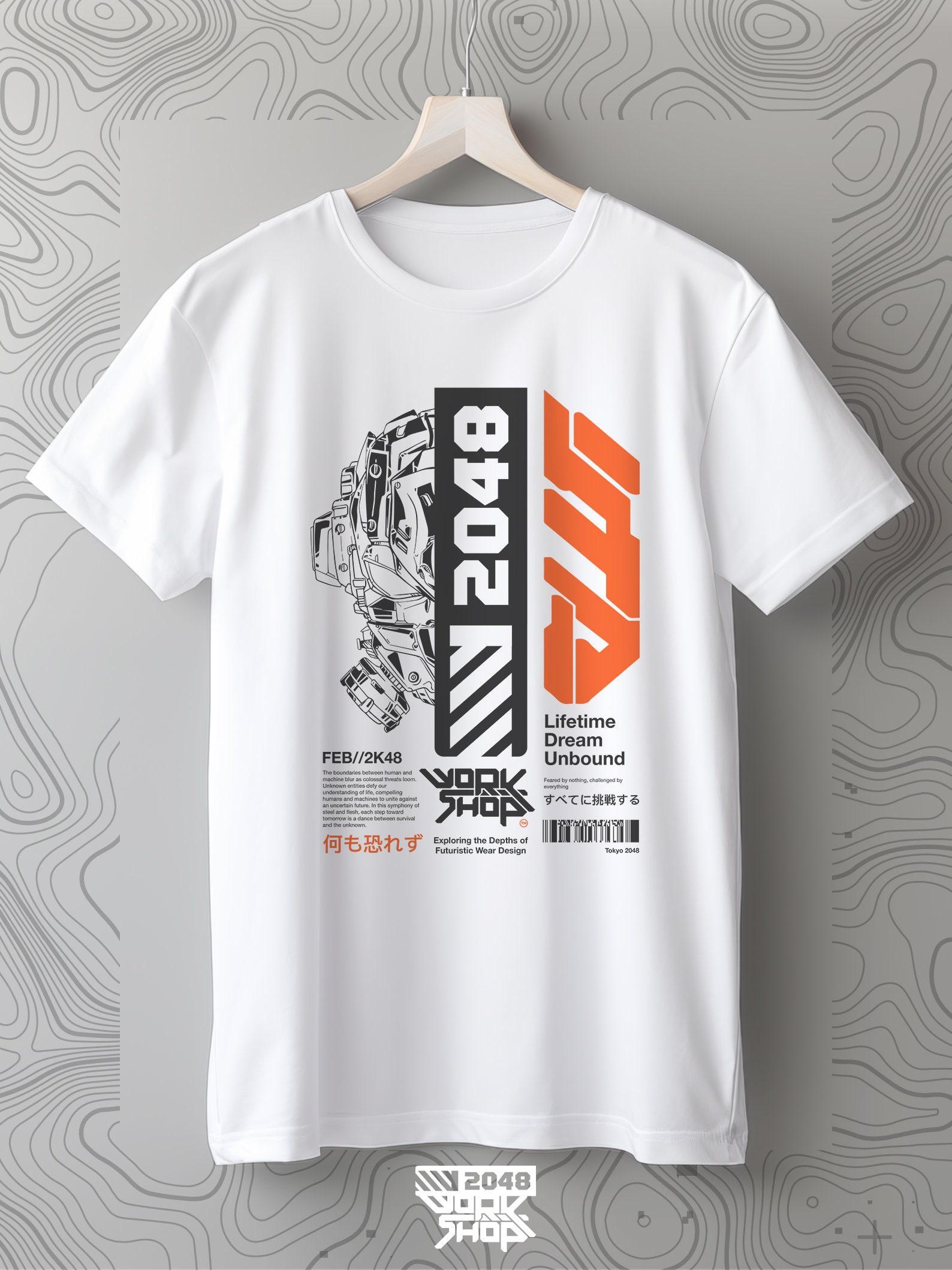 Techwear Cyberpunk Tshirt: Harajuku Streetwear, Kanji, Harajuku, Graphics Warcore Darkwear Japan Unisex Edm Rave Kanji Aesthetic edgerunners M