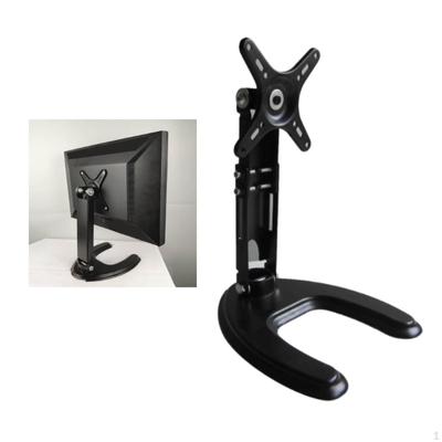 Monitor Support 360° Rotation Desk Stand Space-saving Solid Retractable Tabletop PC Display Base
