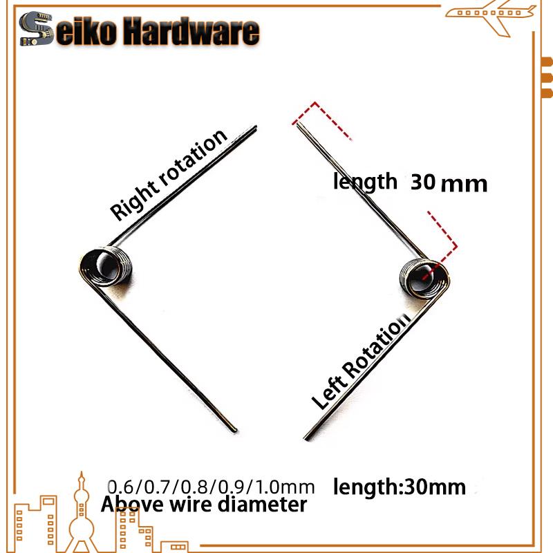 10PCS Wire diameter 0.8mm Left Rotation Spring left Torsion Spring Return And Reset V-shaped Spring laps1/2/3/4/5lap 304SUS