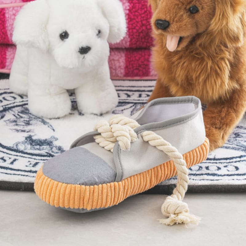 [Pet] Plyšová hračka ve tvaru boty Šedá