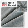 Imitation Hemp Plain Hemp Black Background Full Blackout Curtains Living Room Bedroom Sunscreen Curtains