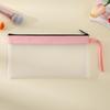 Korean Style TPU Pencil Case - Large Capacity Frosted Zipper Bag for Students