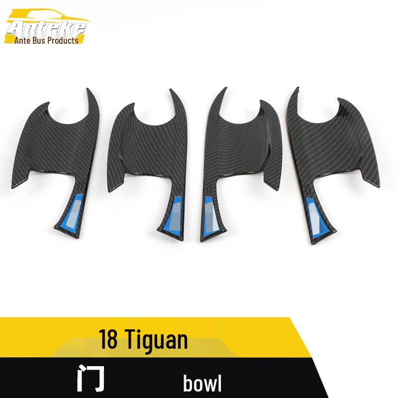 18 Tiguan Door Bowl Sequin Covers: Anti-Scratch Decorative Exterior Car Accessories