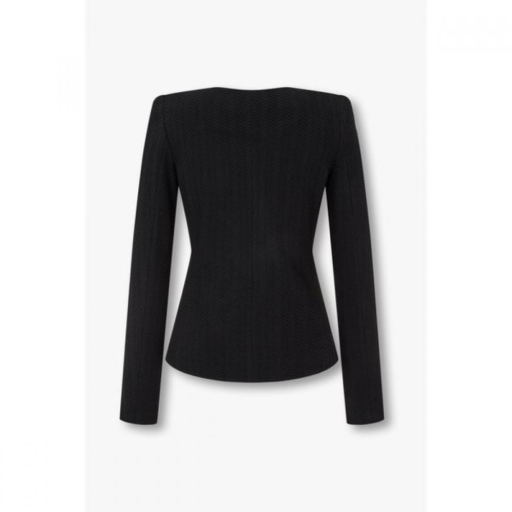 Emporio Armani Women S Textured Chevron Jacket A525302506