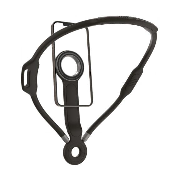 Magnetic Neck Phone Holder Adjustable Height Neck Phone Stand Hands Free Chest Tripod Mount for Most Phones