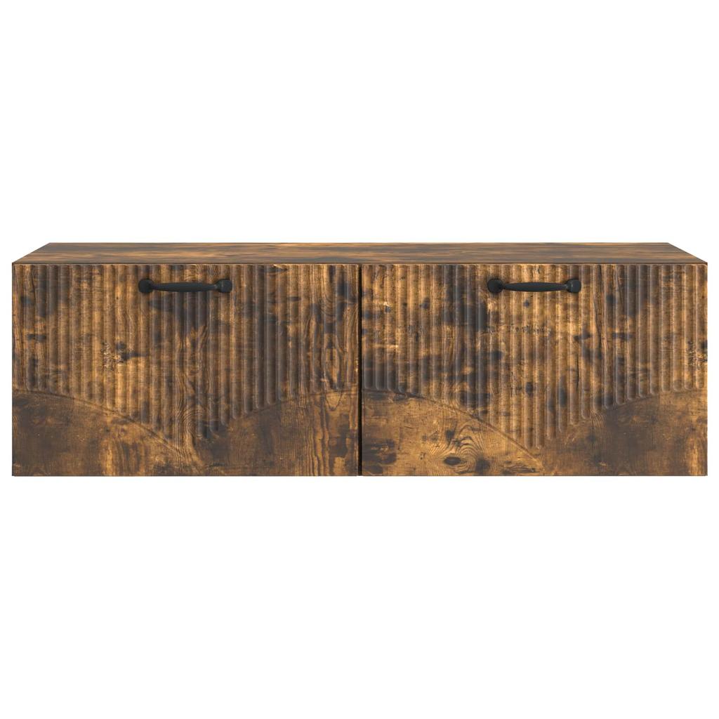 Wall Mounted TV Cabinet Smoked Oak 98 x 41 x 30 cm