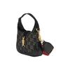 Gucci Jackie 1961 Borsa a Spalla Mini in Tela Monogramma e Pelle con Chiusura Dorata Borsa a Spalla da Donna Nera 685127-UN3AG-1294