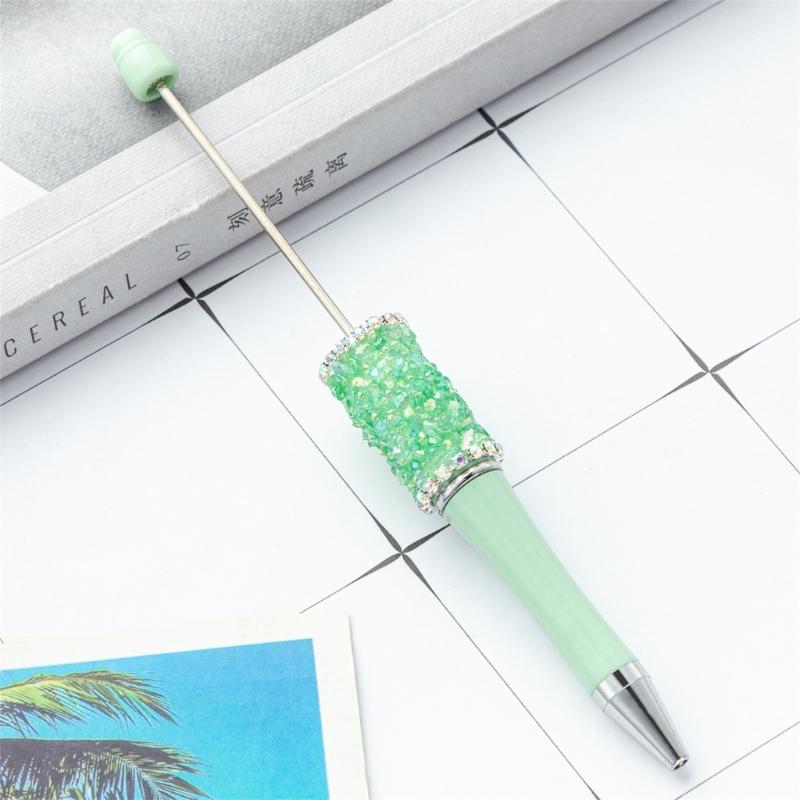 Beadable Ballpoint Pen Rhinestones Ballpoint Pen Funny Writing Pen for Boy Girl Kid Class Reward Birthday Party Favor