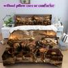 Medieval MachineryPattern Bedding Quilt Set Quilt Cover Pillowcase Home Decoration Birthday Gift (1 * duvet cover + 2 * pillowcase, without core)