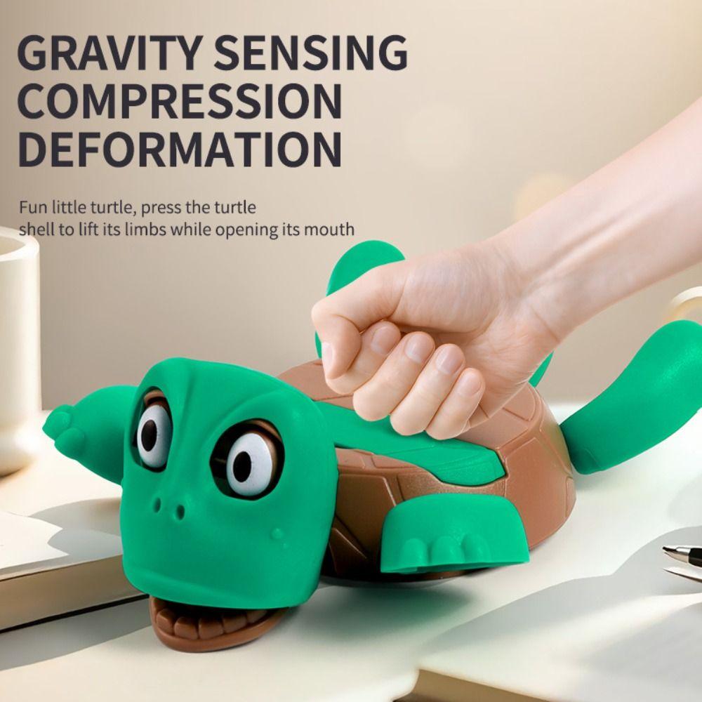 

Press Panicked Turtle Coaster ABS Turtle Cup Pad Quirky Toys Phone Accessories зелений