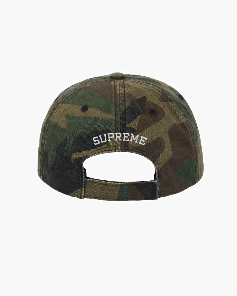 Supreme Embroidered Money Logo 6-Panel Woodland Camo
