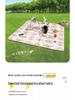 Waterproof Aluminum Foil Picnic Mat: Thick, Moisture-Proof, Foldable, Portable, Ideal for Camping and Outdoors