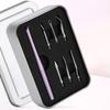 6 In 1 Nail Beveled Head Stainless Steel Cuticle Pusher Nail Art Sanding Tablet Manicure Sticks Tool For Salon Nails Accessories