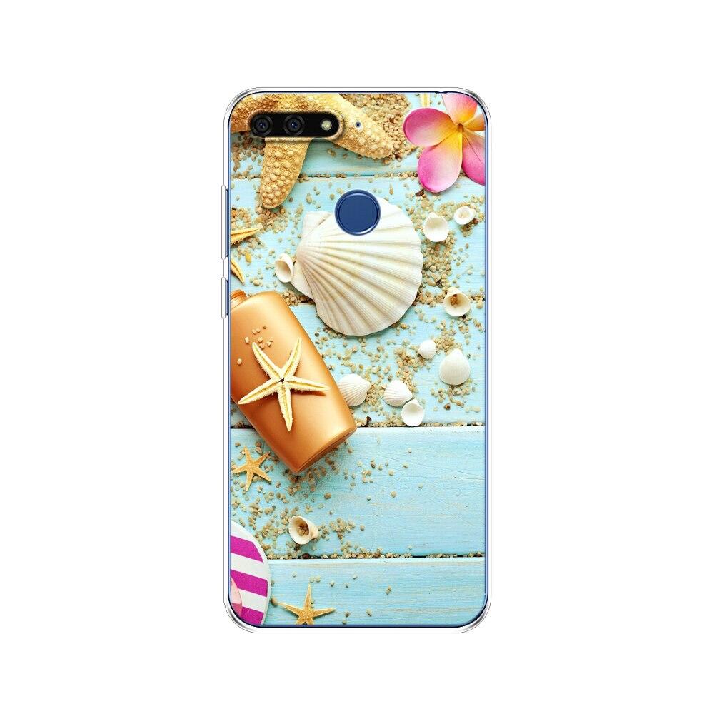 Pro Huawei Honor 7C 5,7 palcový kryt pouzdra Měkký silikonový TPU Roztomilý kryt Zadní ochranné pouzdro na telefon Pro Huawei honor 7c Aum-L41 tašky