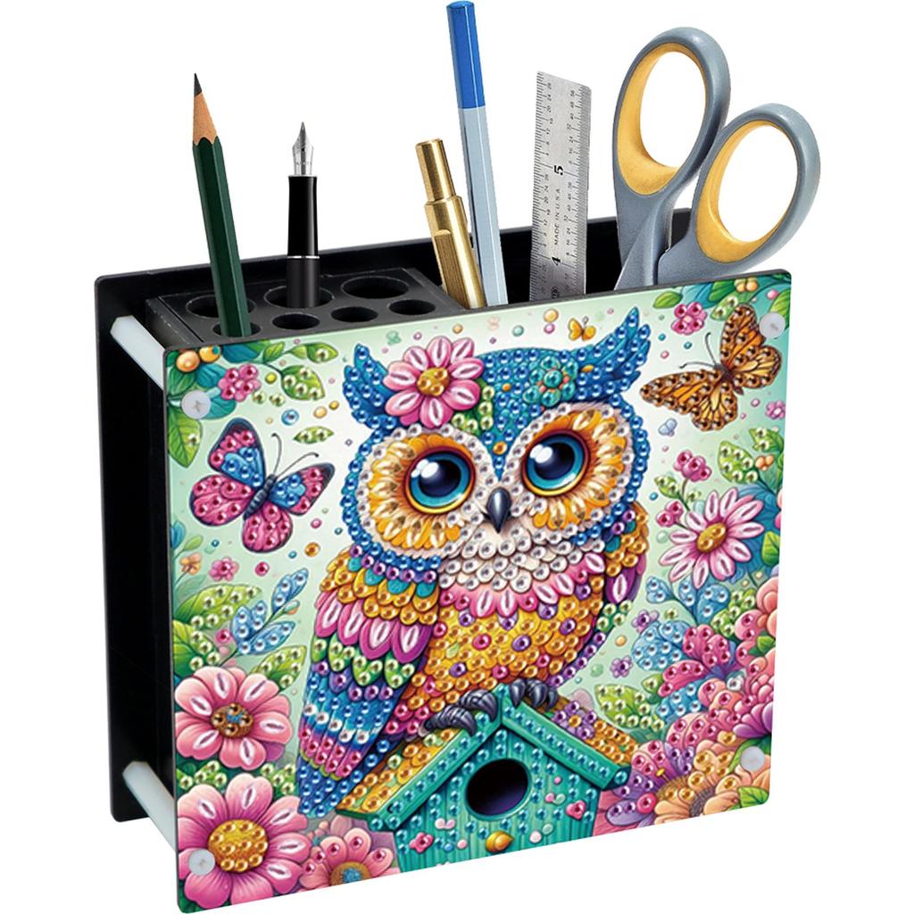 DIY Diamond Painting Kit Special Shape Diamond Pen Container Office Supplies Storage Box Diamond Painting Storage for Desk