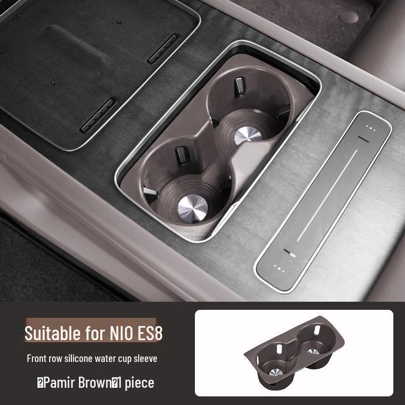 Nio ES8 Silicone Cup Holder: Fits 26 Models, Anti-dirty Protective Cover, Car Interior Decoration Accessory. 26 Model Nio ES8