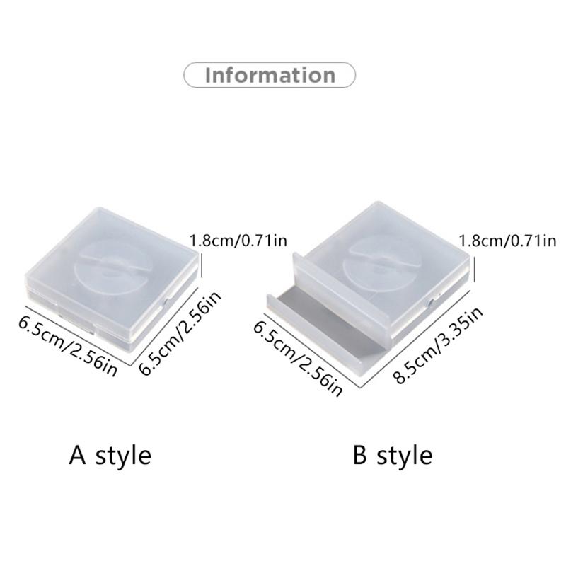 1Pc Portable Transparent Power Cord Organizer Data Cable Storage Box Usb Cable Winding Device Data Cable Storage Protector